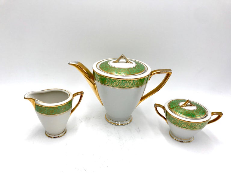 Karolina Porcelain Coffee Service, Poland, 1950s / 1960s For Sale at