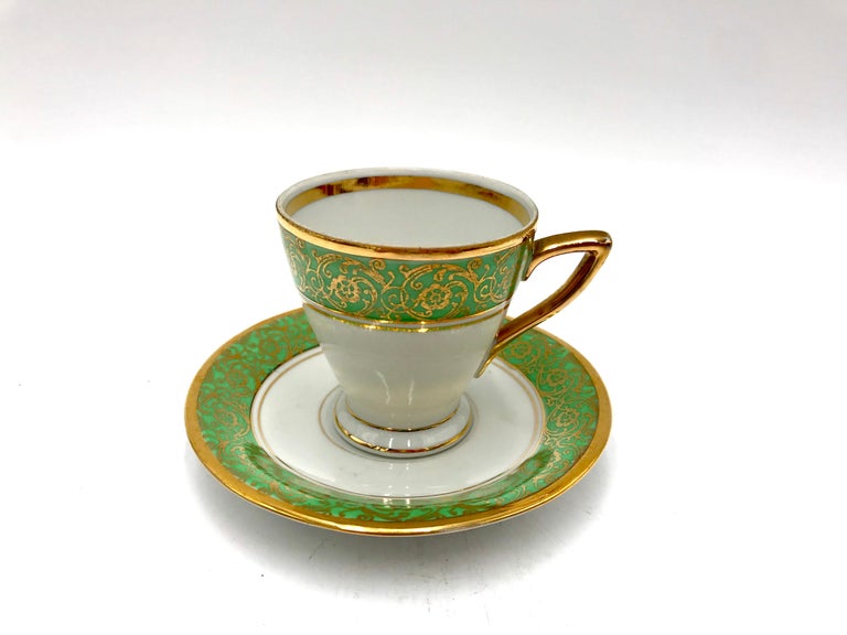 Karolina Porcelain Coffee Service, Poland, 1950s / 1960s For Sale at