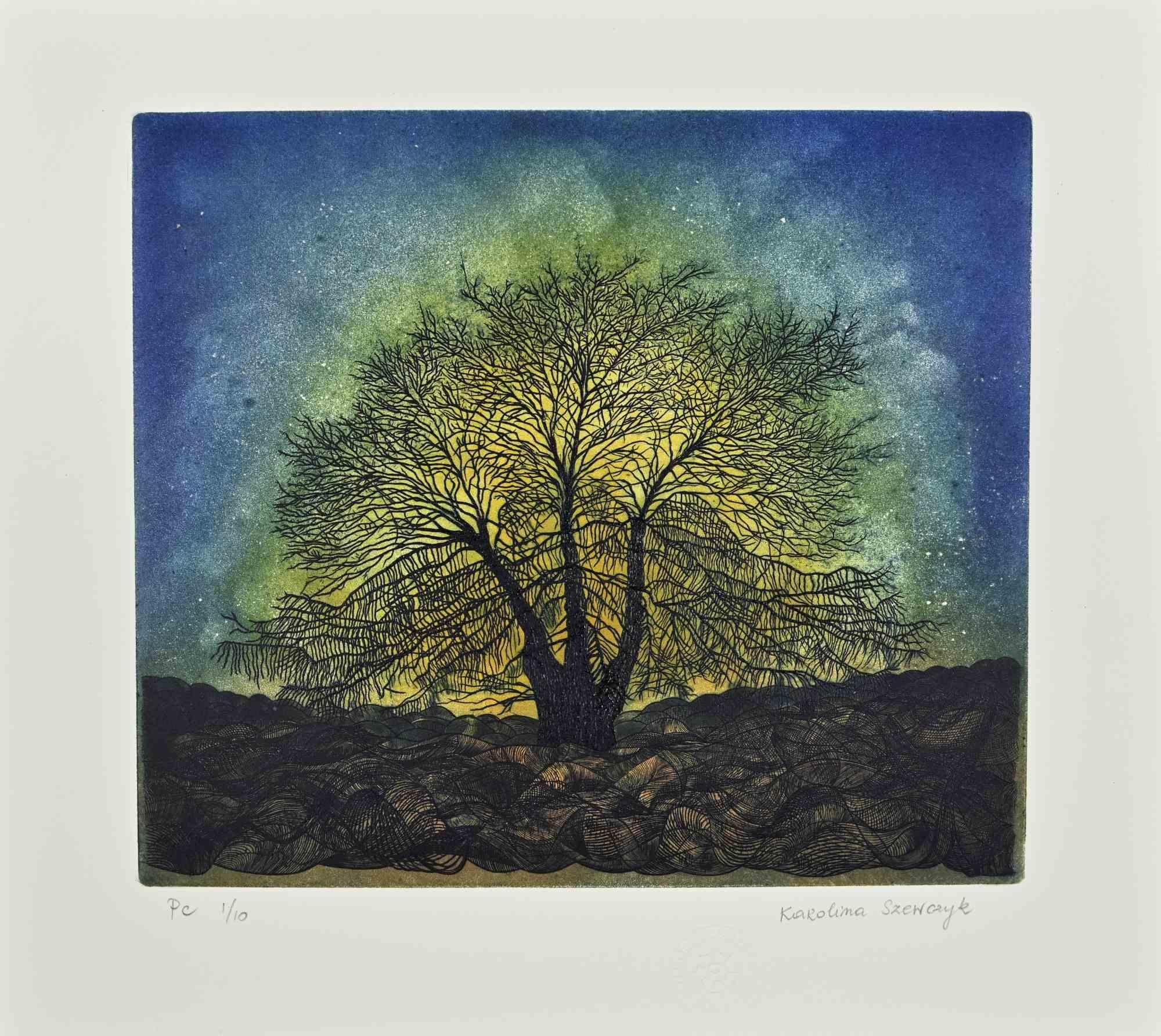 Tree - Etching by Karolina Szewczyk - 2020s For Sale 1