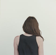 "Back Portrait IX" Contemporary Portrait Painting of a Girl 