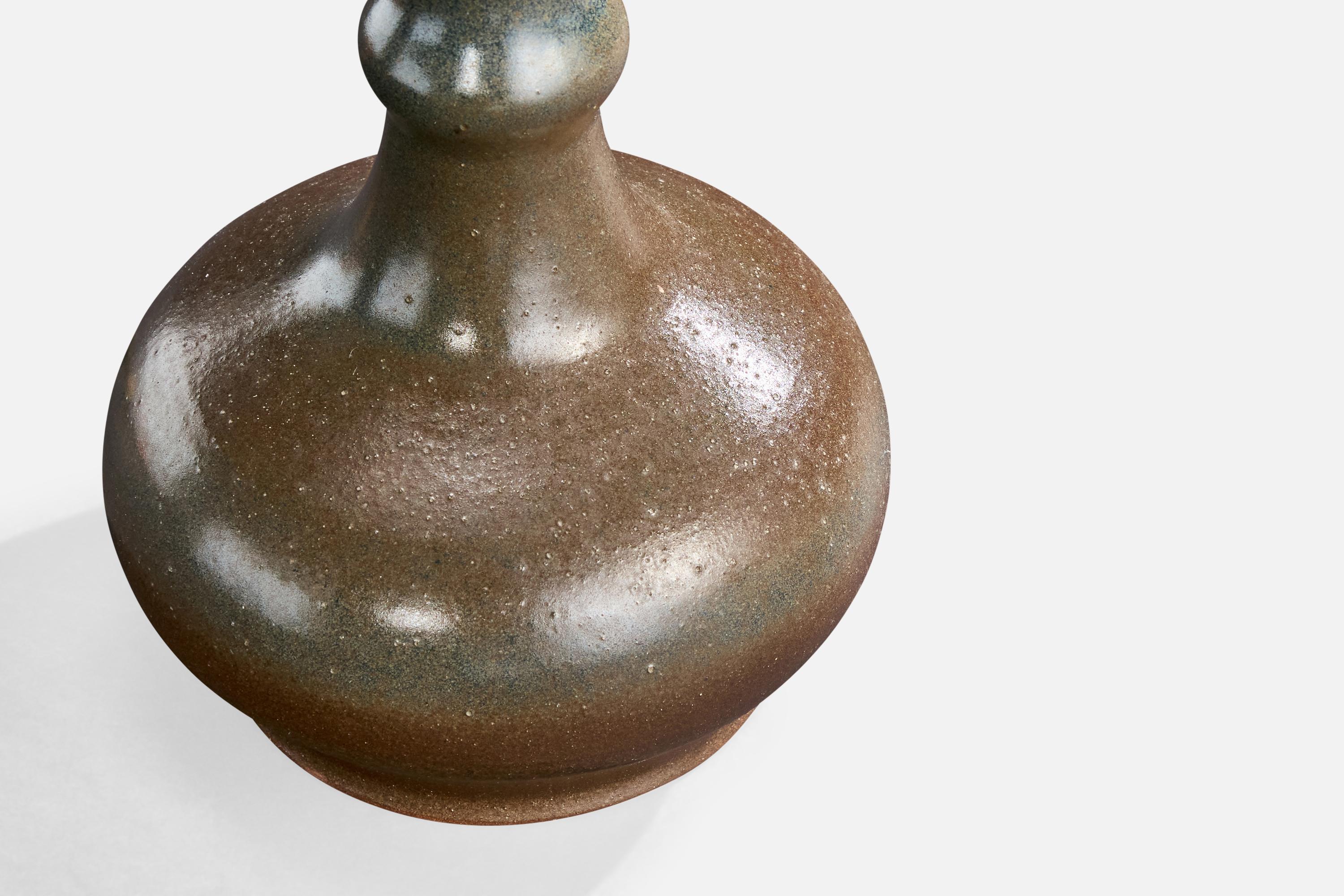 Français Karoly Balogh, Lampe de table, céramique, France, 1983 en vente