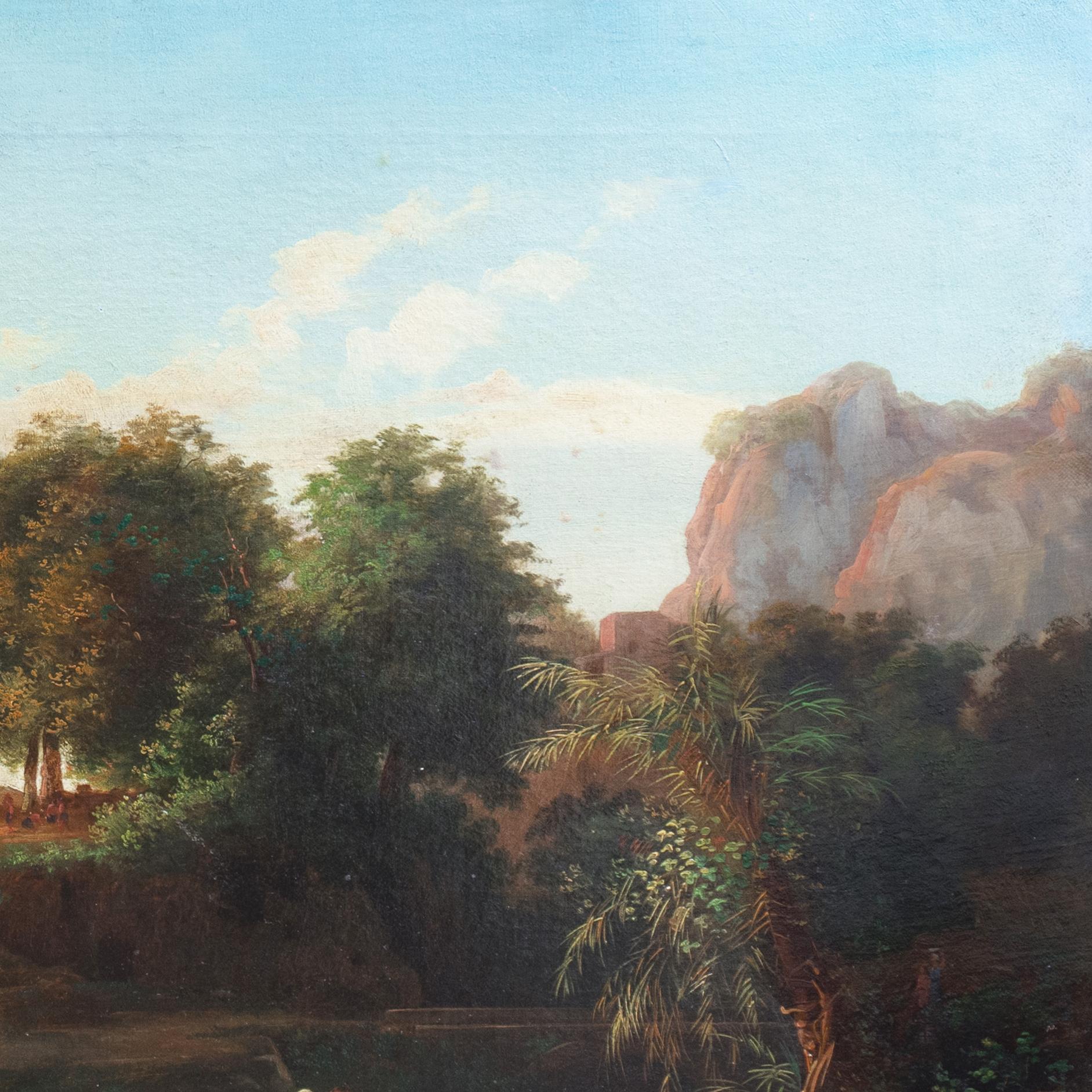 'The Meeting of Boaz and Ruth', Hungarian School, Old Testament, King David For Sale 6