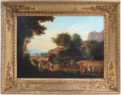 'The Meeting of Boaz and Ruth', Hungarian School, Old Testament, King David