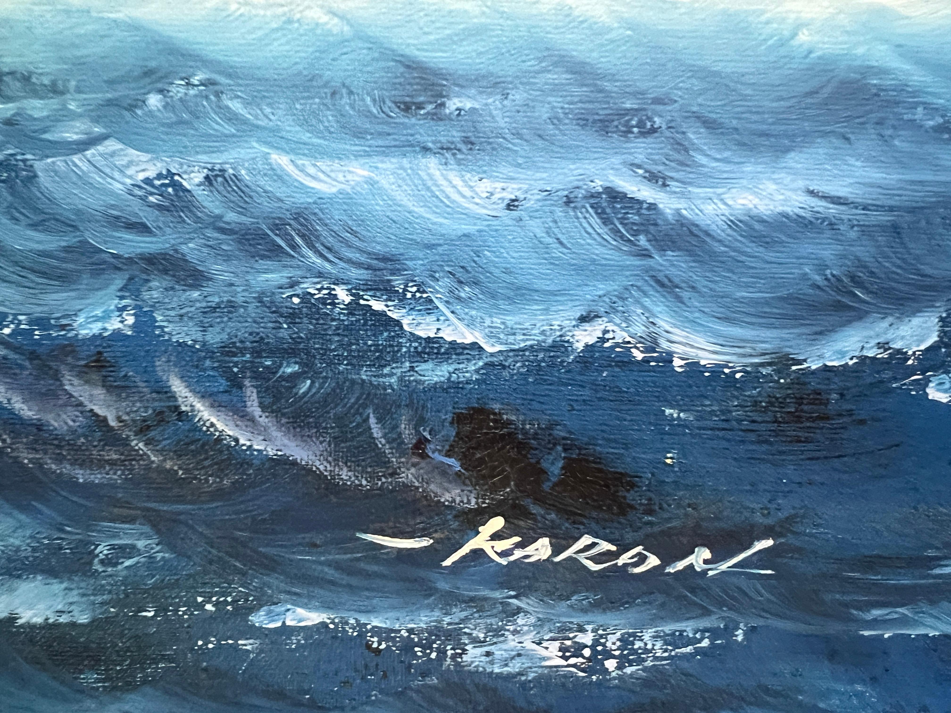 Seascape Original Oil Painting Tall Ship by Karon  Nautical Maritime Wall Art For Sale 7