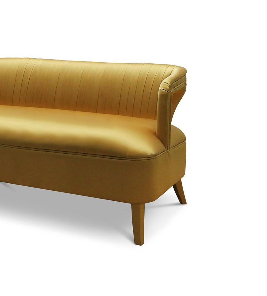 gold loveseat