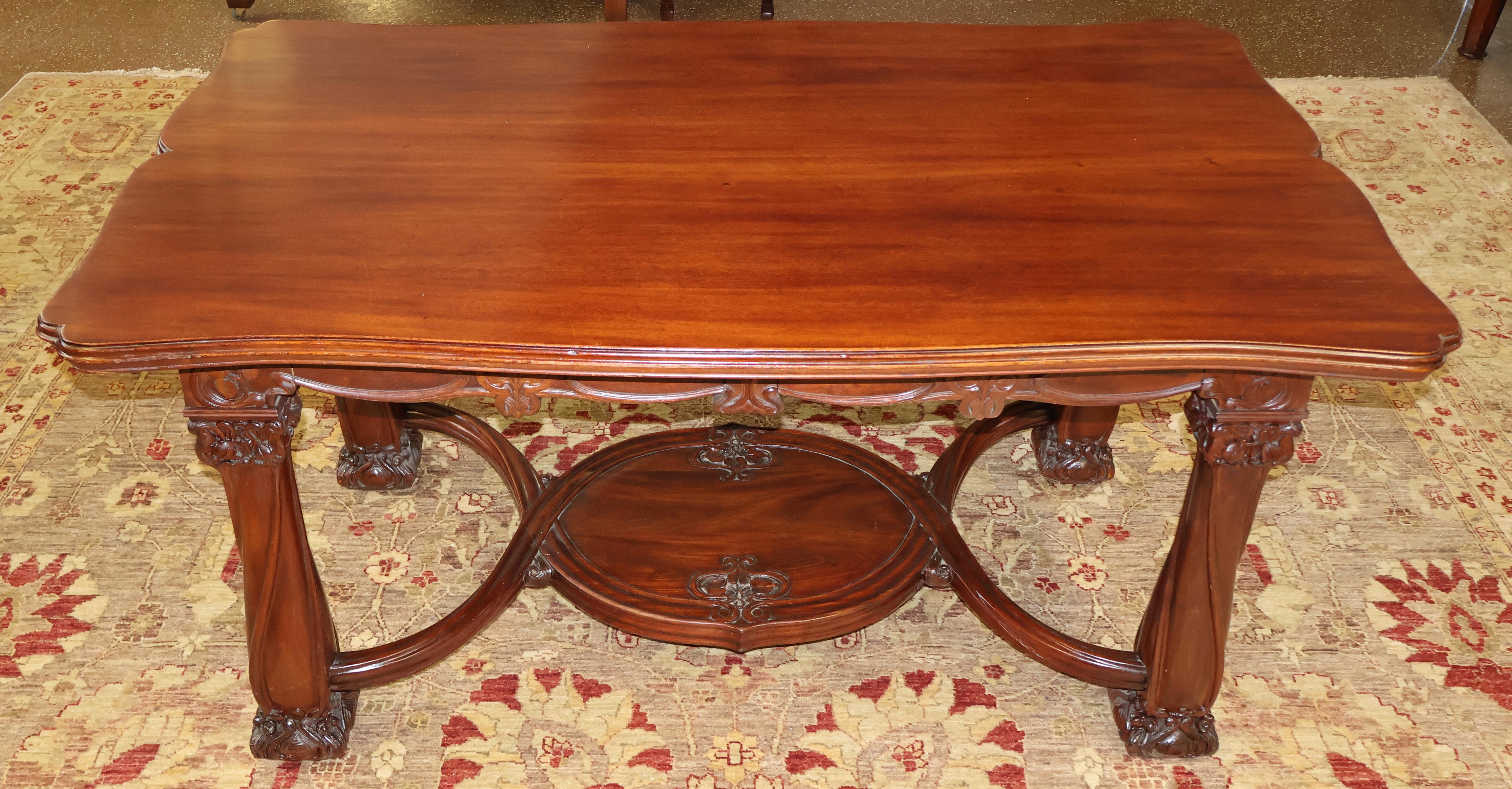 Karpen Brothers Mahogany Art Nouveau Desk Writing Table Library Table Circa 1905

Dimensions : 60