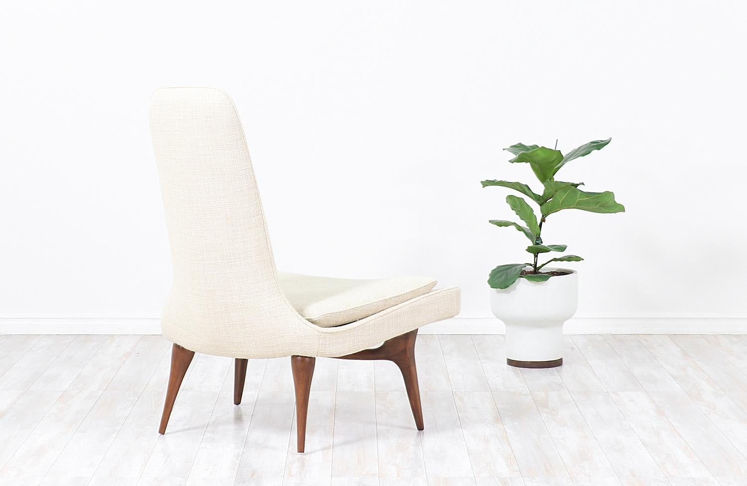 Mid-Century Modern Karpen of California High-Back Lounge Chair