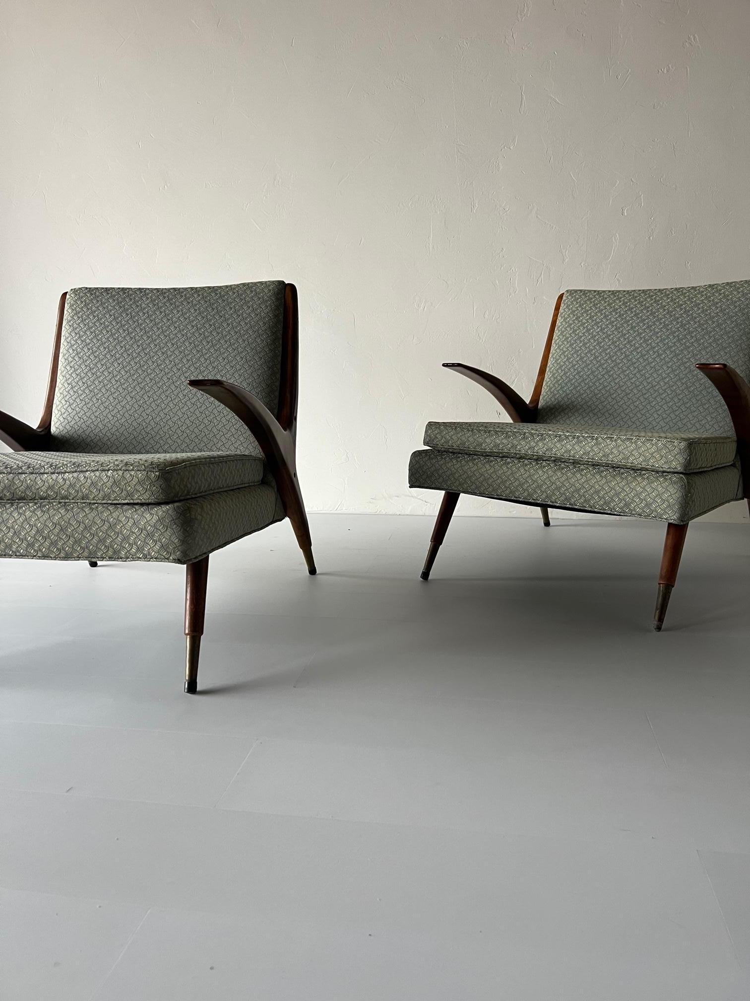 Mid-20th Century Karpen of California Lounge Chairs