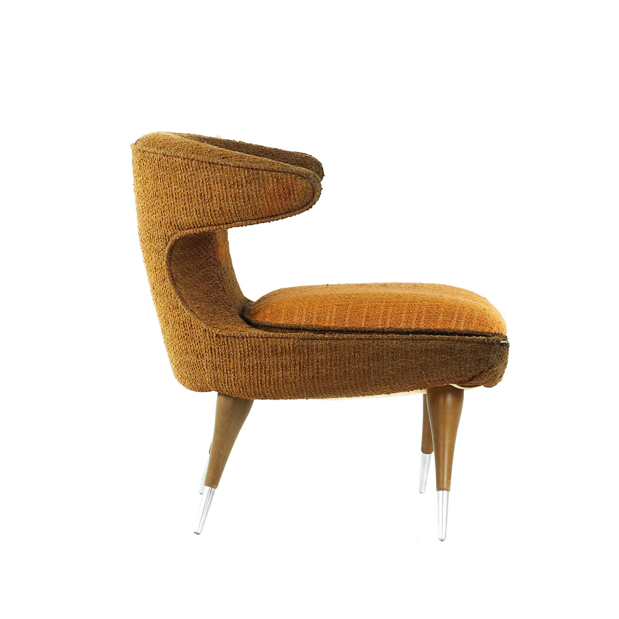 Upholstery Karpen of California Midcentury Horn Chair