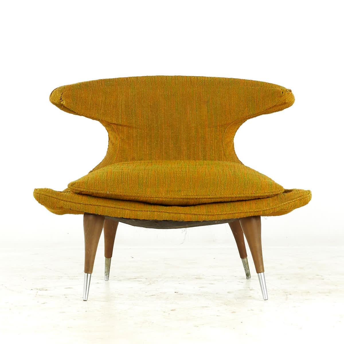 Karpen of California Mid Century Horn Chairs – Pair In Good Condition For Sale In Countryside, IL