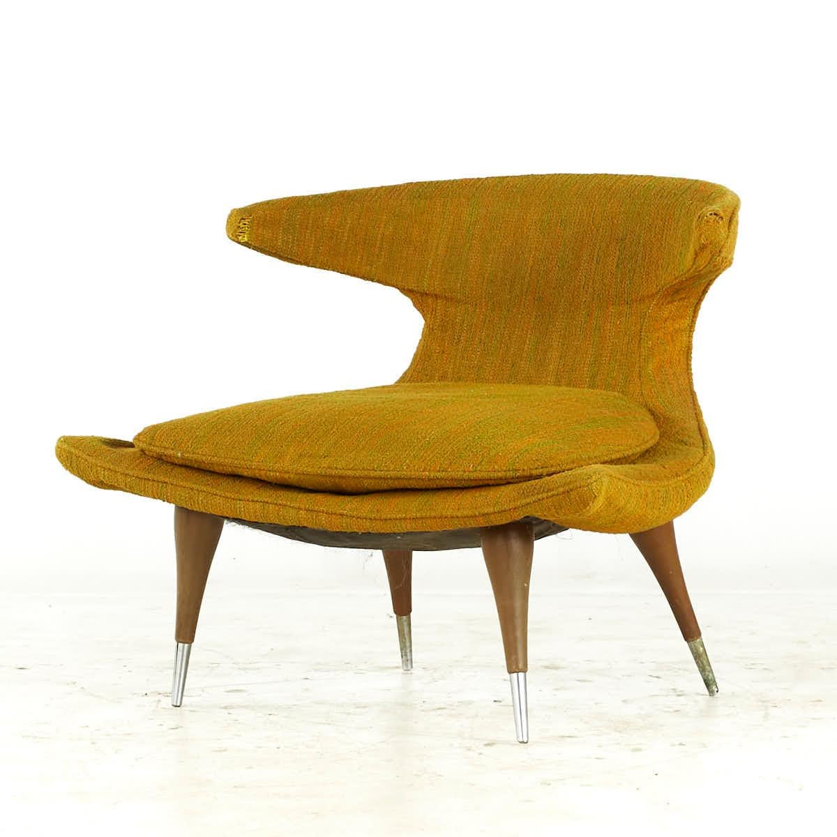 Late 20th Century Karpen of California Mid Century Horn Chairs – Pair For Sale