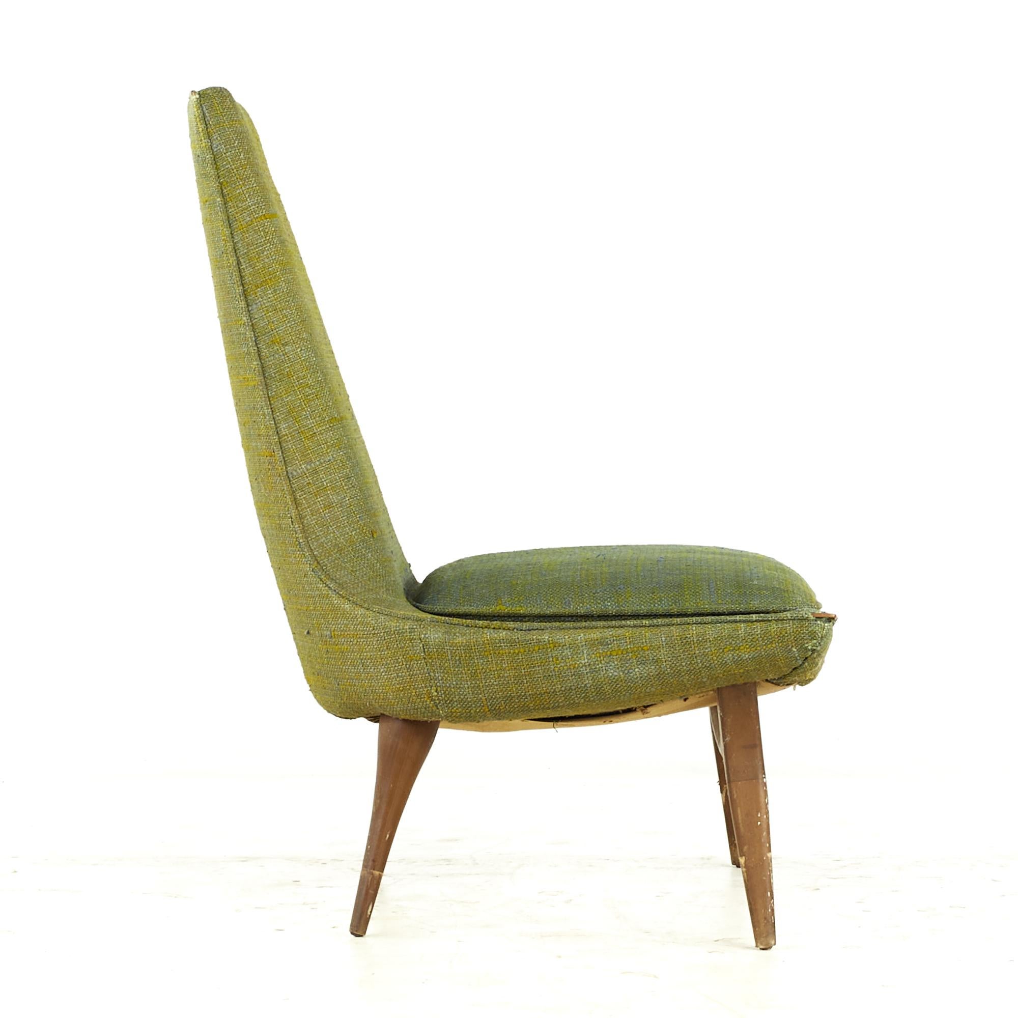 Karpen of California Midcentury Slipper Chair – Pair For Sale 3