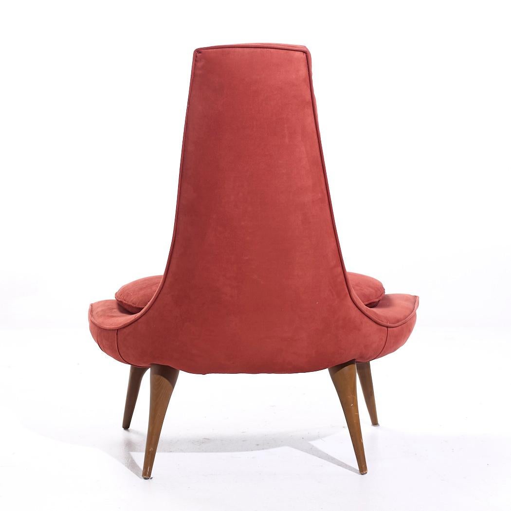 Karpen of California Mid Century Slipper Chair - Pair For Sale 1