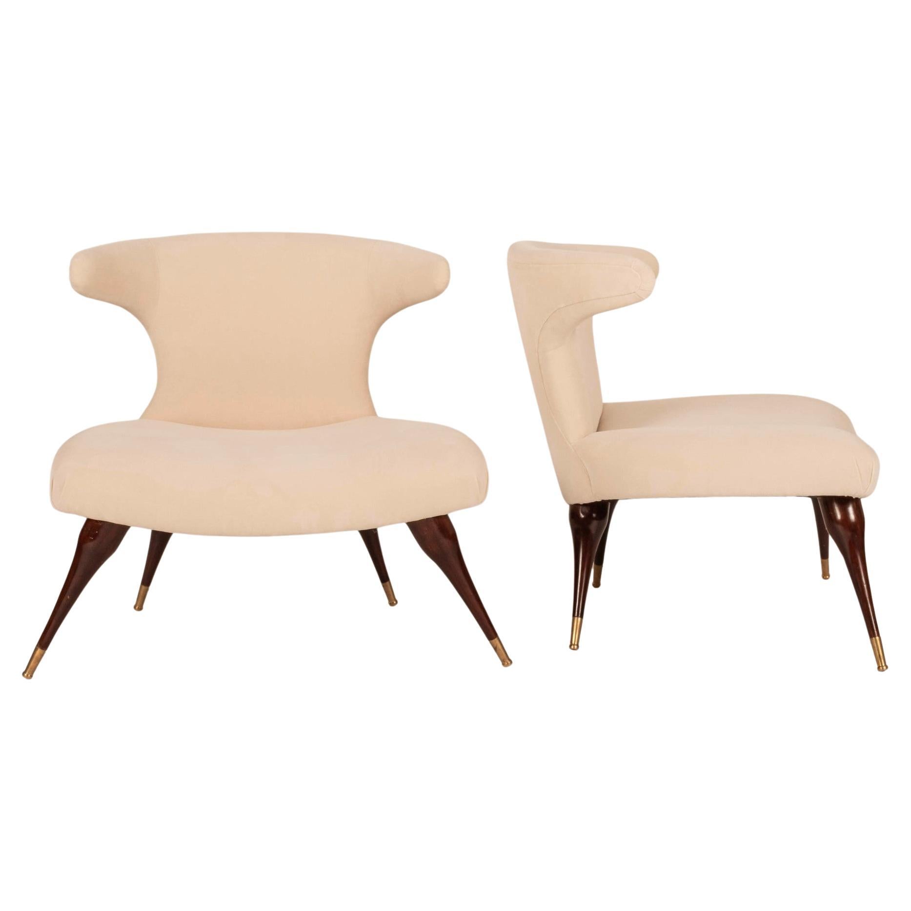 Paire de chaises chic Karsten of California 