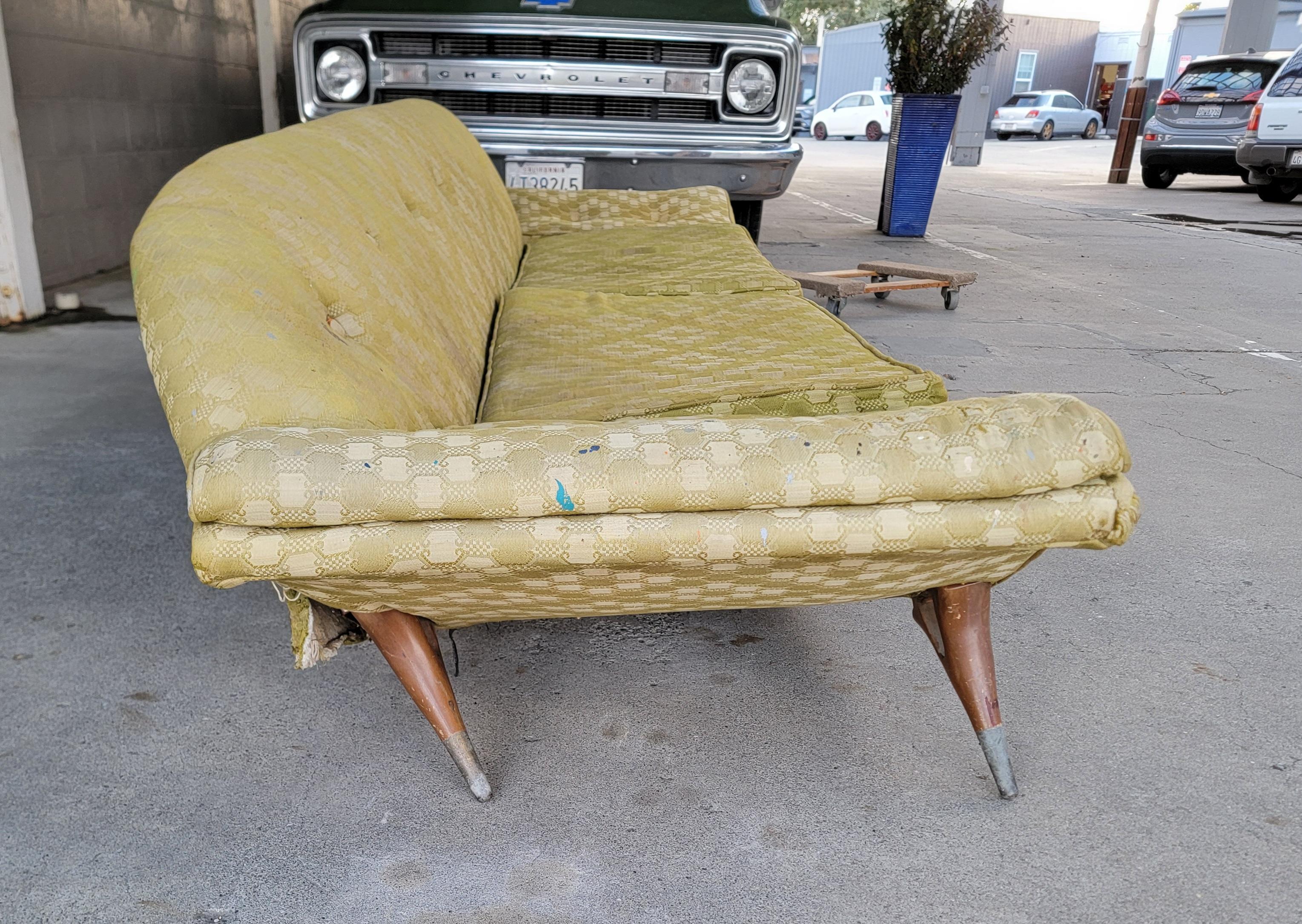 Karpen of California Sofá escultural Góndola Tela en venta