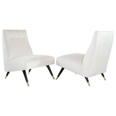 Karpen of California Slipper Chairs, 1950s