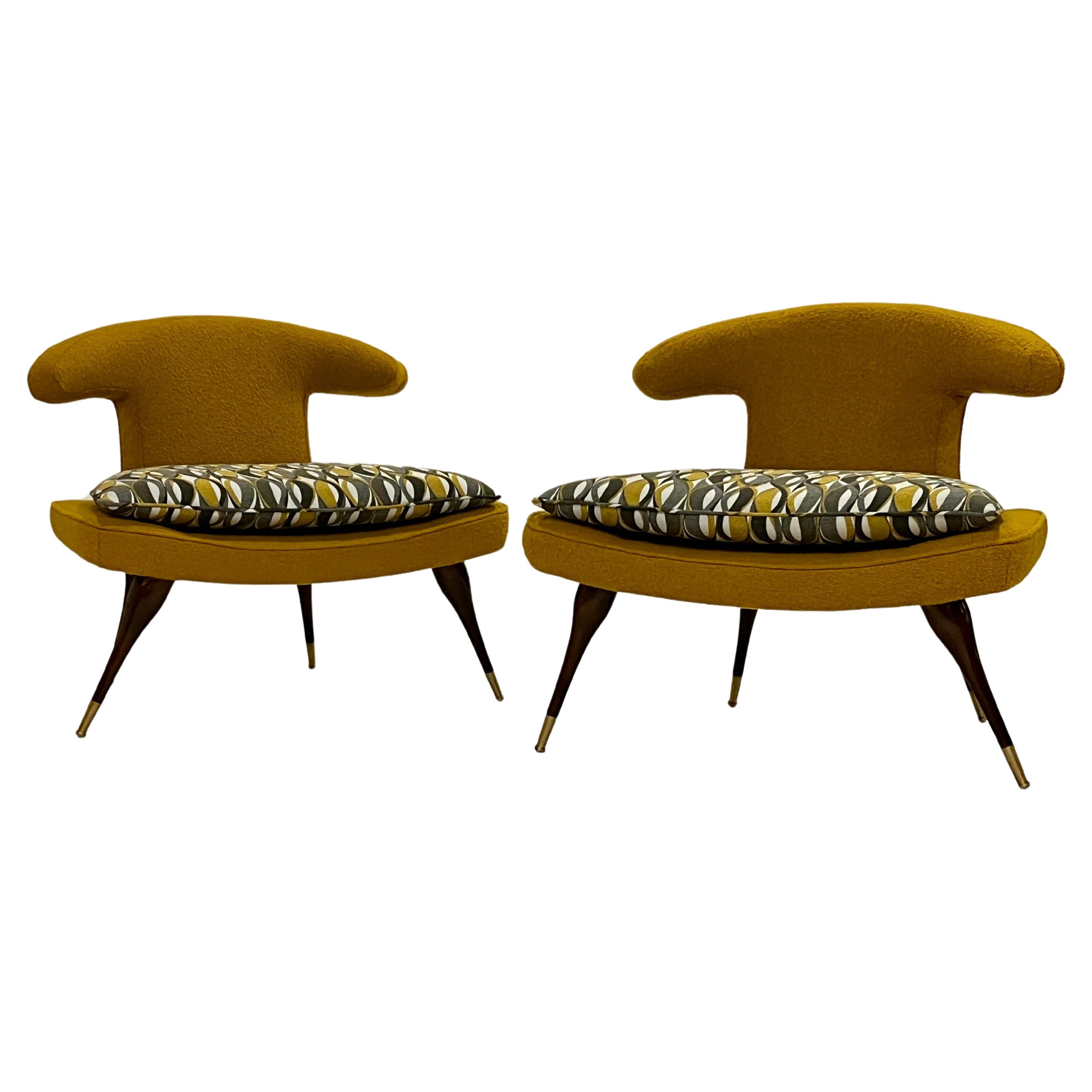 Karpen Style Horn Chairs For Sale