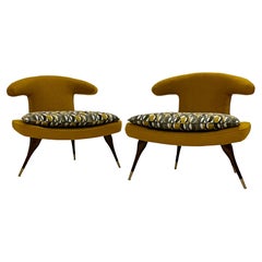Vintage Karpen Style Horn Chairs