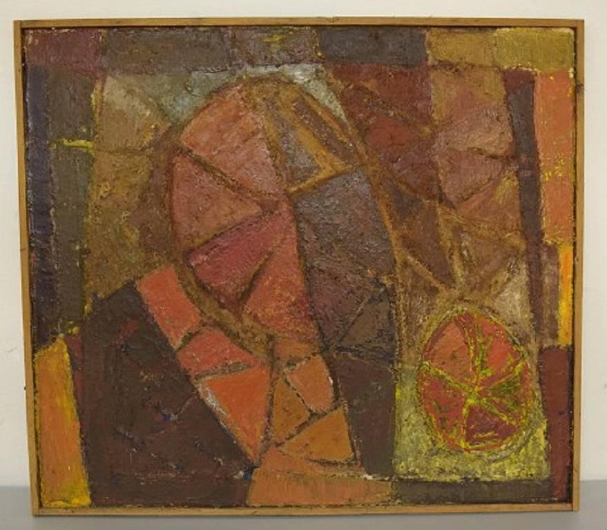 Karsten Winther (born 1934) listed Danish artist. Abstract composition.
Signed: K. Winther. 1968-1969.
Measures: 93 cm. x 83 cm. The frame measures 1.5 cm.
In perfect condition.