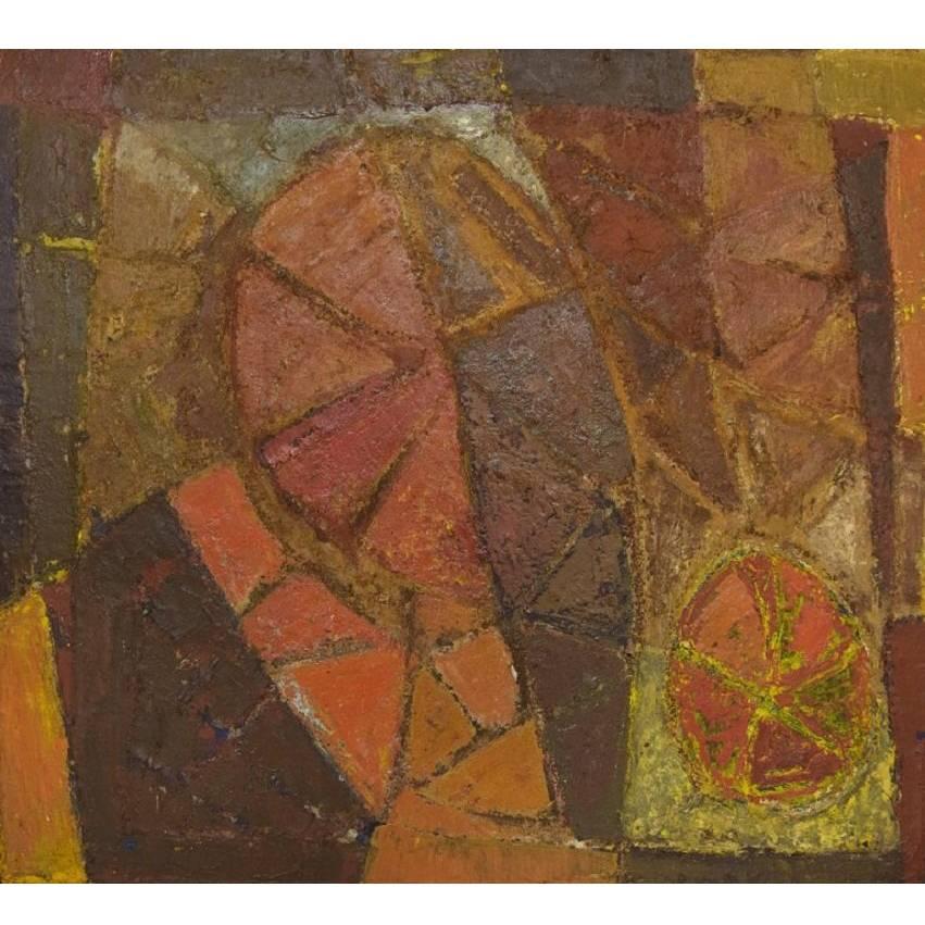 Karsten Winther Listed Danish Artist, Abstract Composition