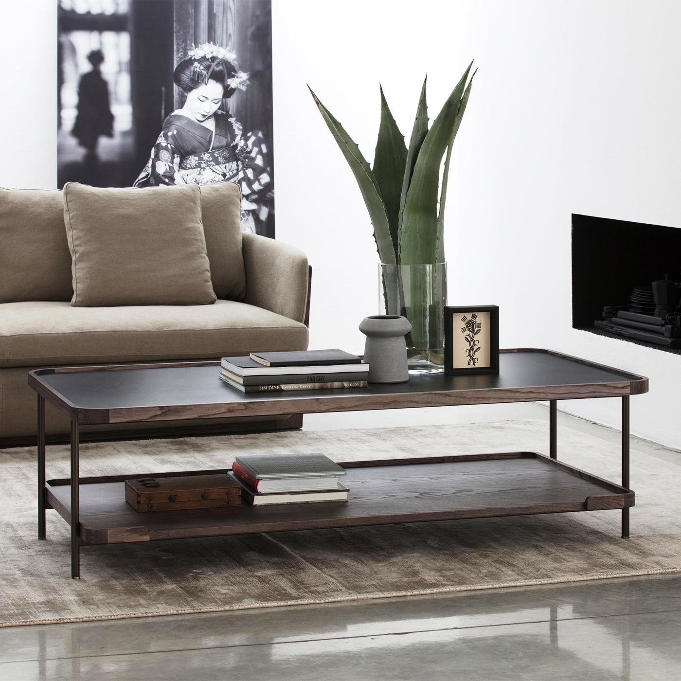 Contemporary Kart Rectangular Coffee Table For Sale