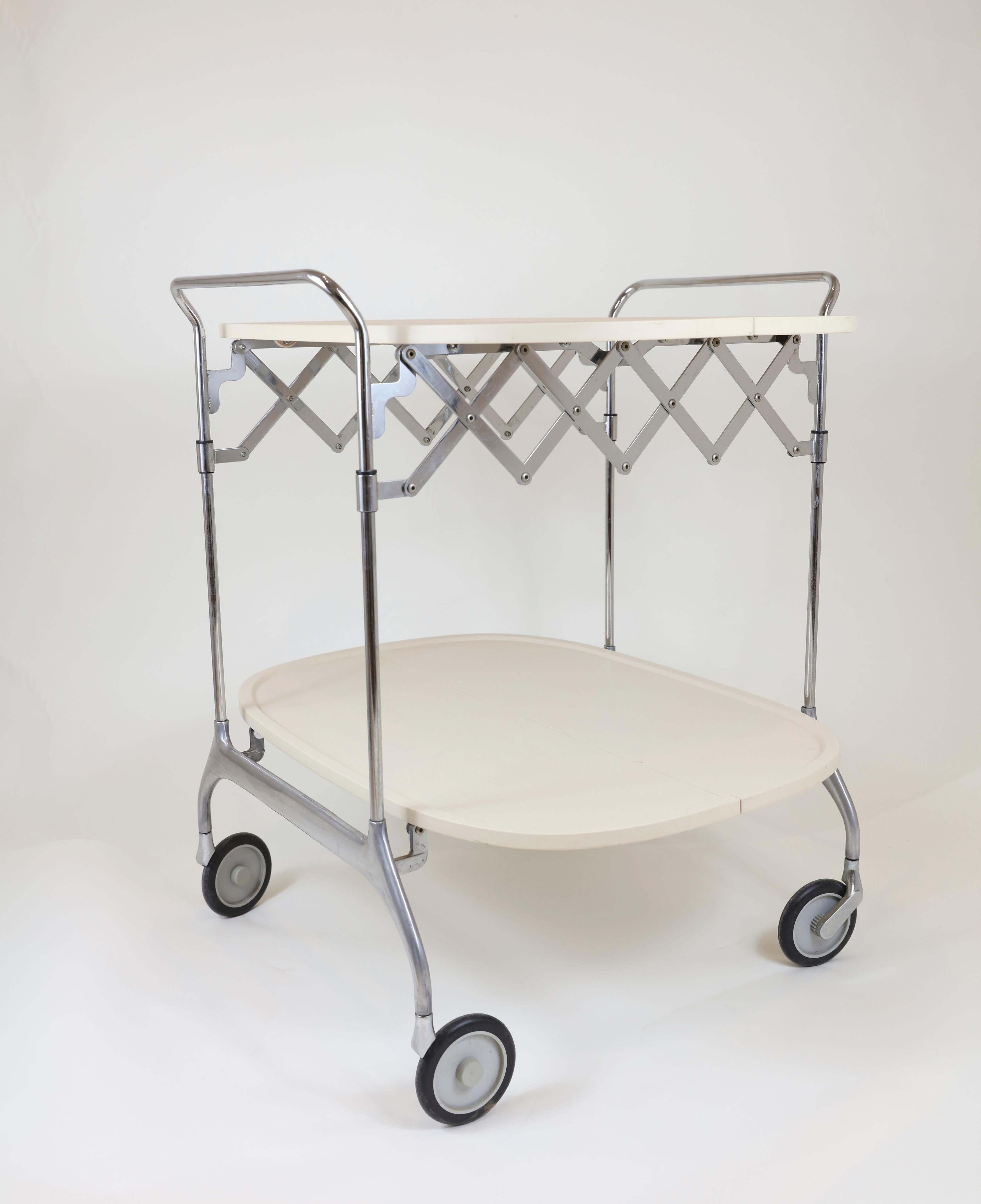 Women's or Men's Kartel Bar Cart Folding Beige