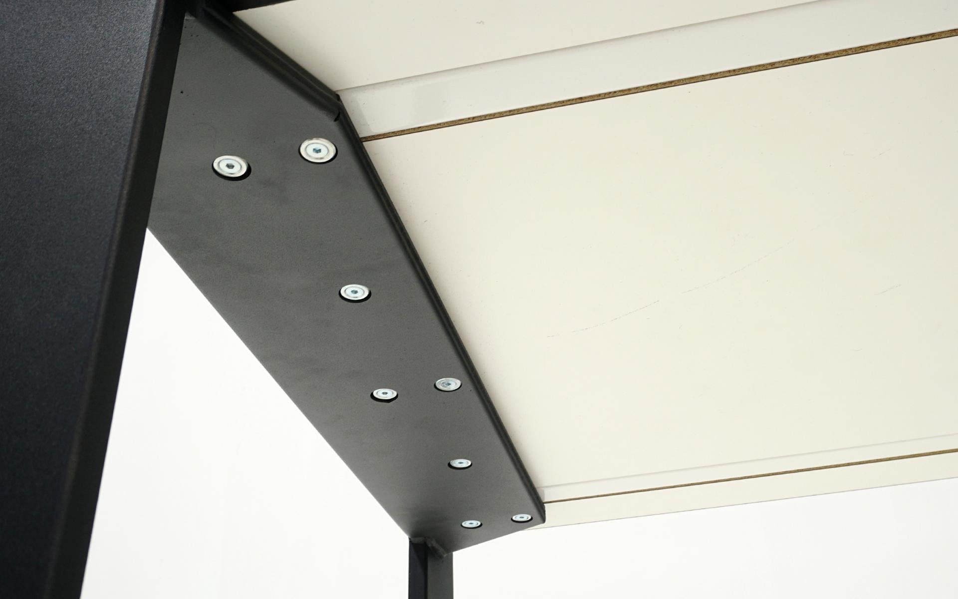 Kartel Dining / Work Table from the Four Collection. Black Laminate and Steel 4