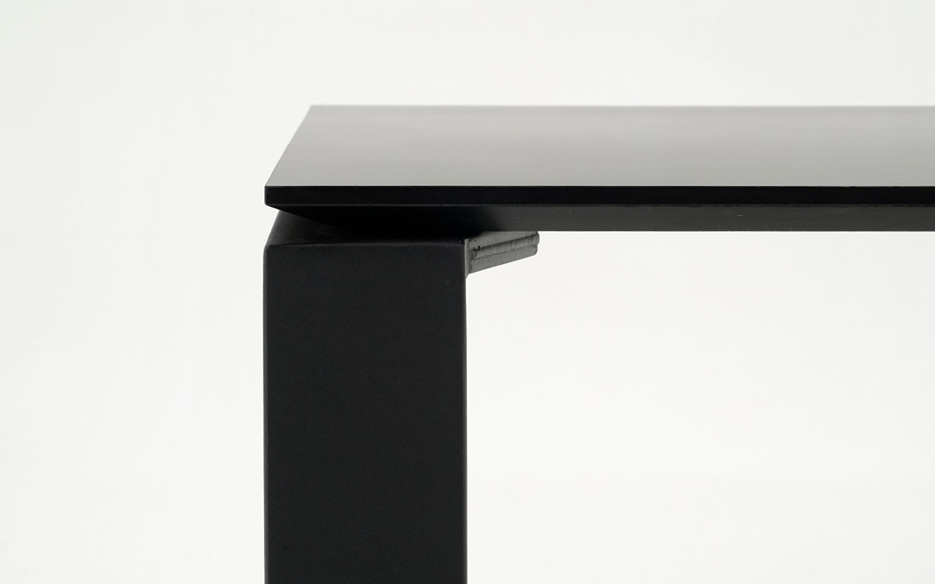 Kartel Dining / Work Table from the Four Collection. Black Laminate and Steel In Good Condition In Kansas City, MO