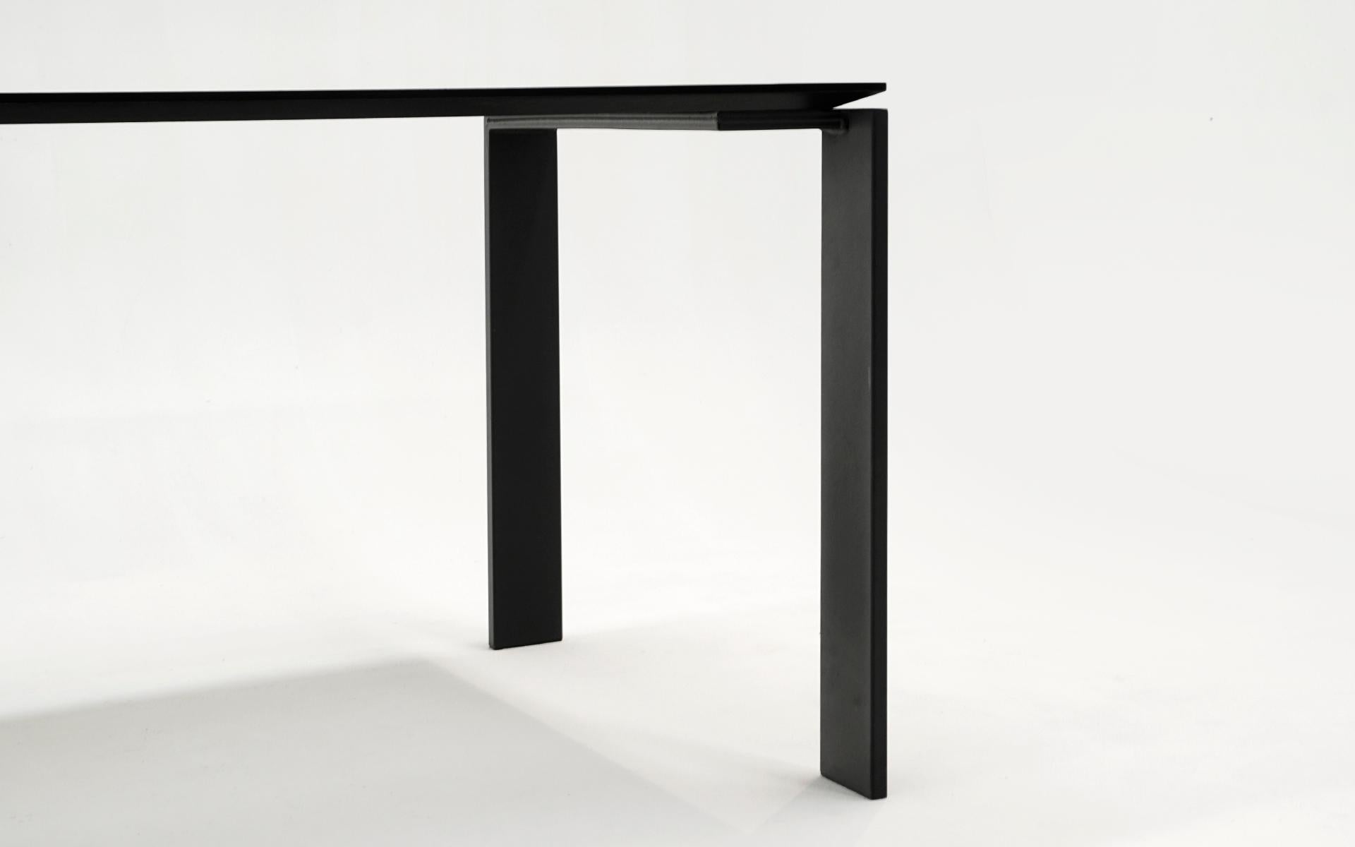 Kartel Dining / Work Table from the Four Collection. Black Laminate and Steel 1