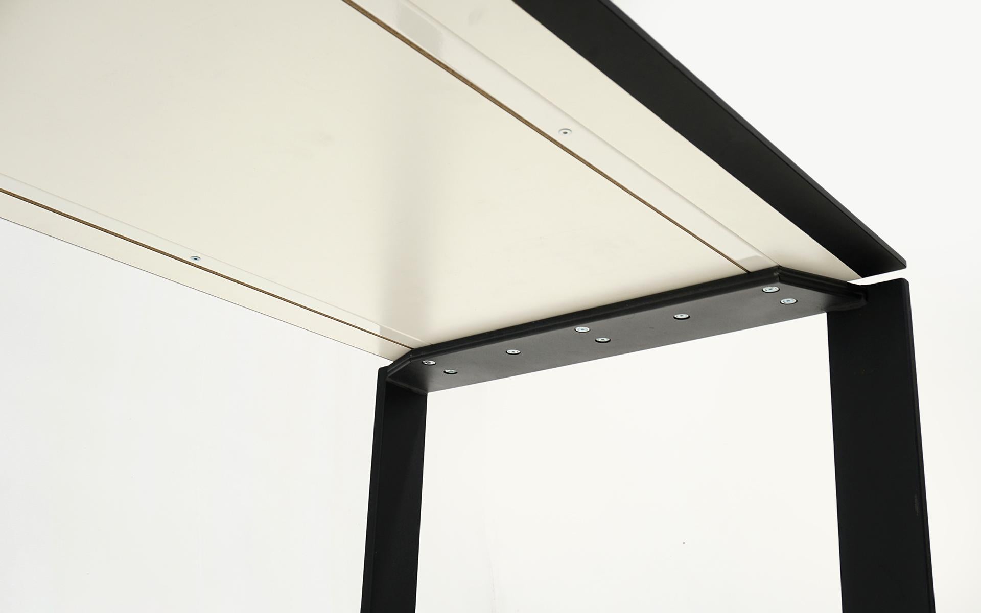 Kartel Dining / Work Table from the Four Collection. Black Laminate and Steel 3