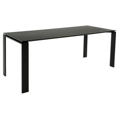 Used Kartel Dining / Work Table from the Four Collection. Black Laminate and Steel