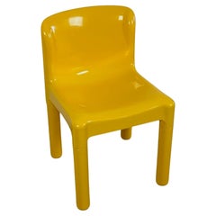 Kartel Model 4875 Chair in Glossy Yellow by Carlo Bartoli, 1980s New Old Stock
