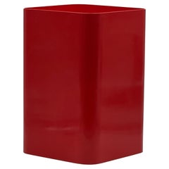 Kartell 4672: Iconic 70s Paper Basket by Ufficio Tecnico-Vibrant Red Glossy 