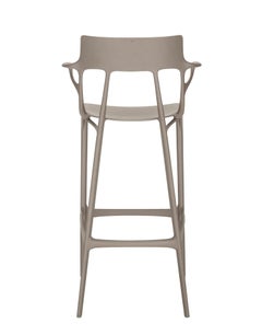 Kartell I+I. Tabouret de bar gris par Philippe Starck