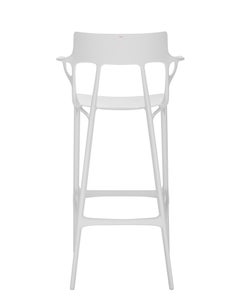 Kartell I+I. Tabouret de bar blanc par Philippe Starck