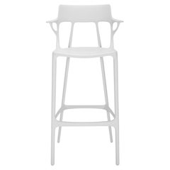 Kartell A.I. Sgabello da bar in bianco di Philippe Starck