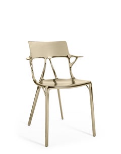 Set of 2 Kartell AI Chair in Bronze Created by Artificial Intelligence