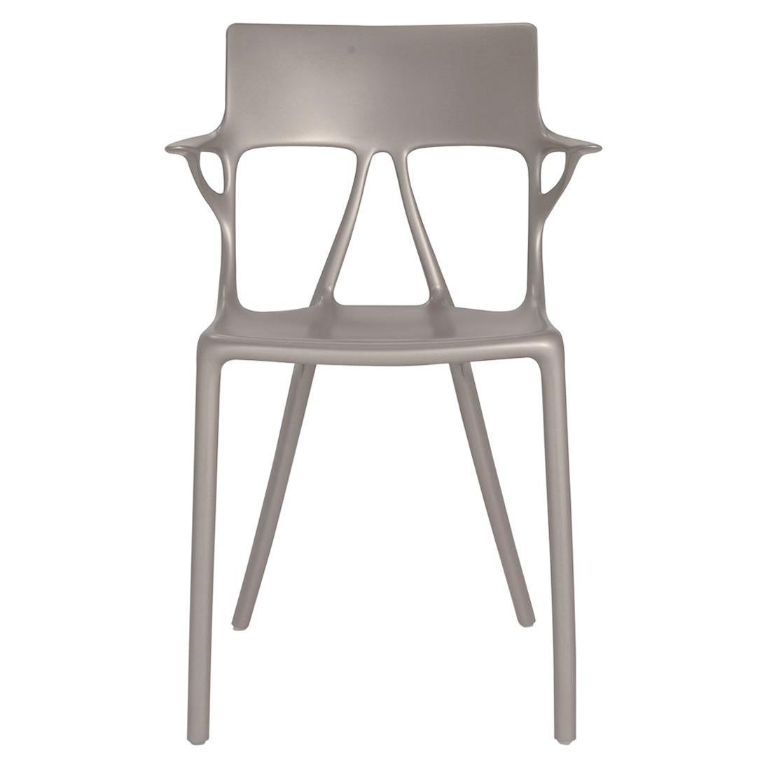 Set of 2 Kartell AI Chair in Grey Created by Artificial Intelligence