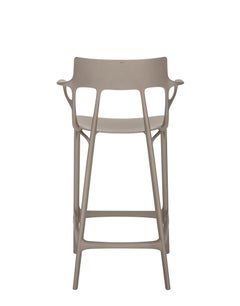 Kartell A.I. Counter Stool in Grey by Philippe Starck