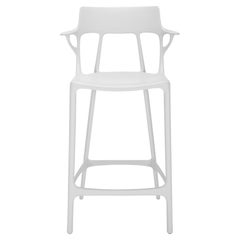 Kartell A.I. Counter Stool in White by Philippe Starck