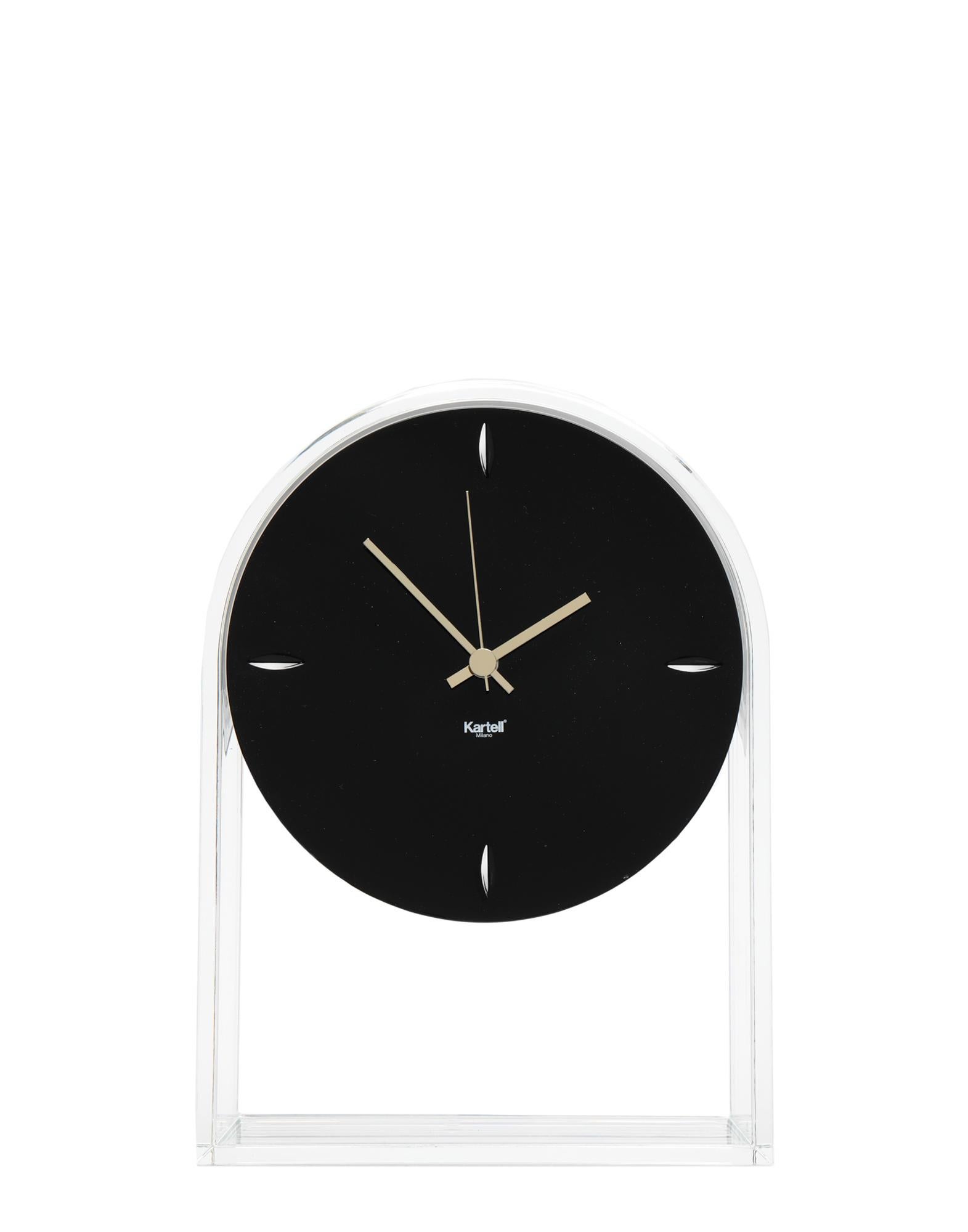Moderne Horloge de table Kartell AIR DU TEMPS noire par Eugeni Quitllet en vente