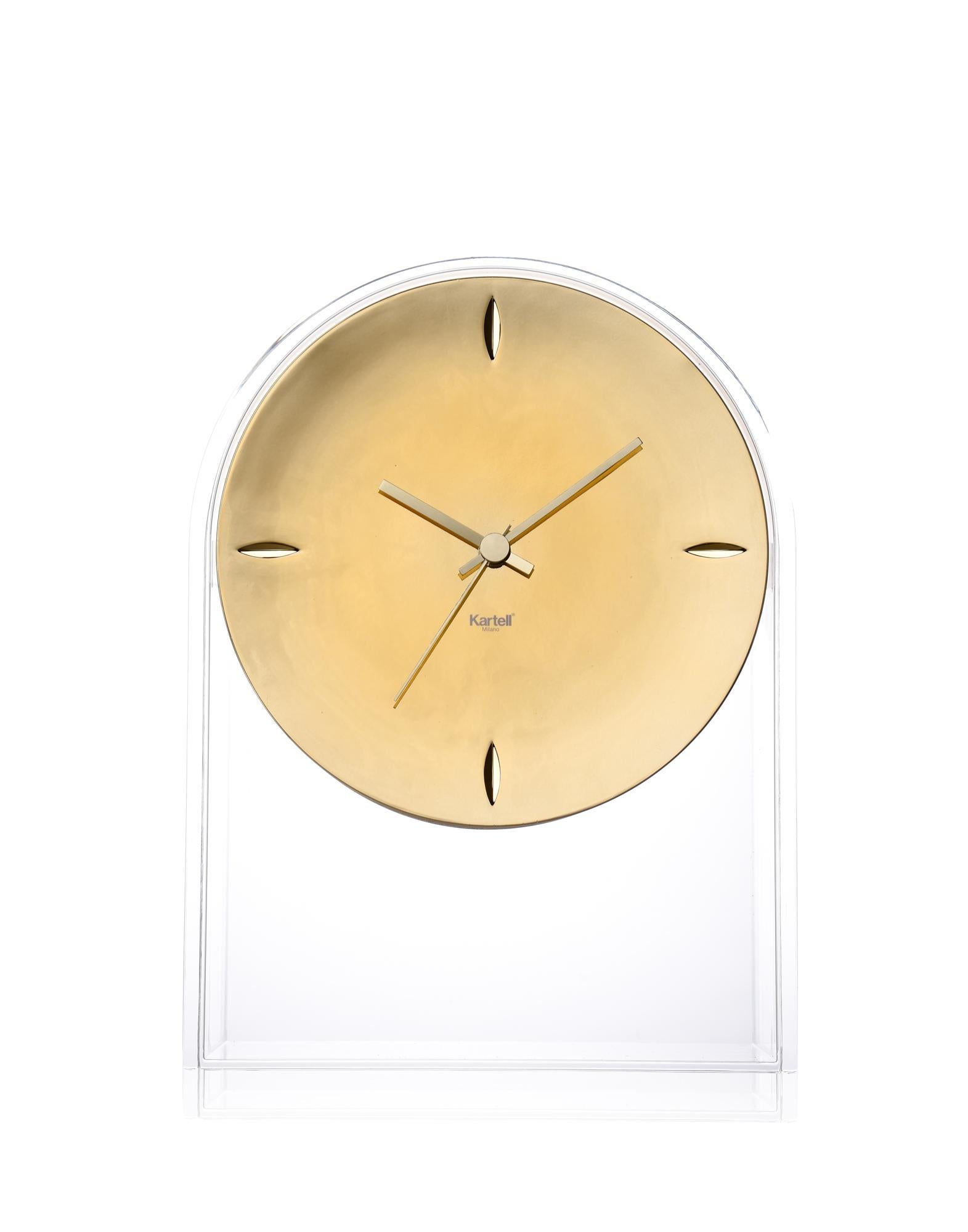 Italian Kartell AIR DU TEMPS Table Clock in Black by Eugeni Quitllet For Sale