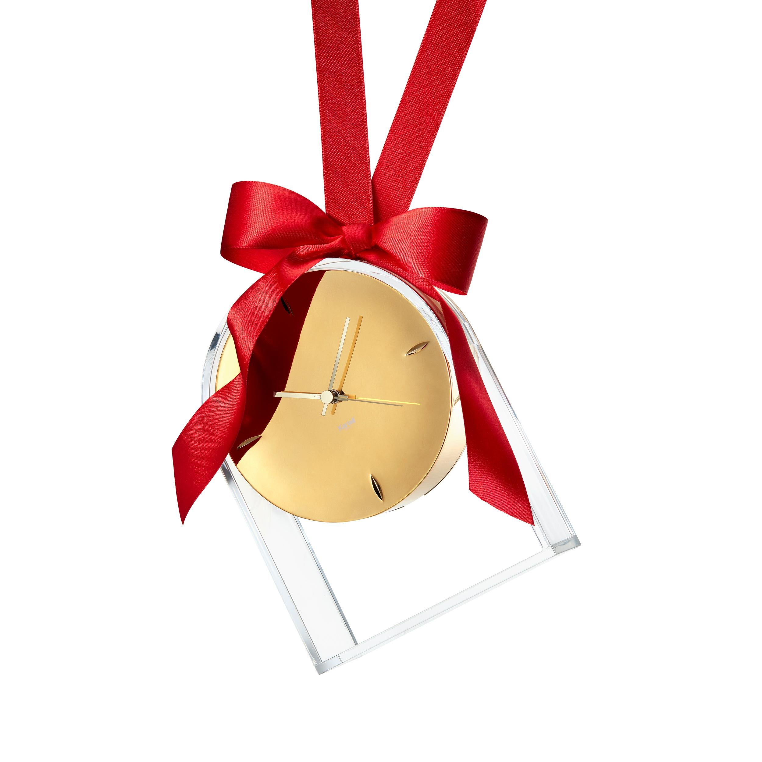 Kartell Air Du Temps  Horloge de table en or et cristal d'Eugeni Quitllet en vente 1