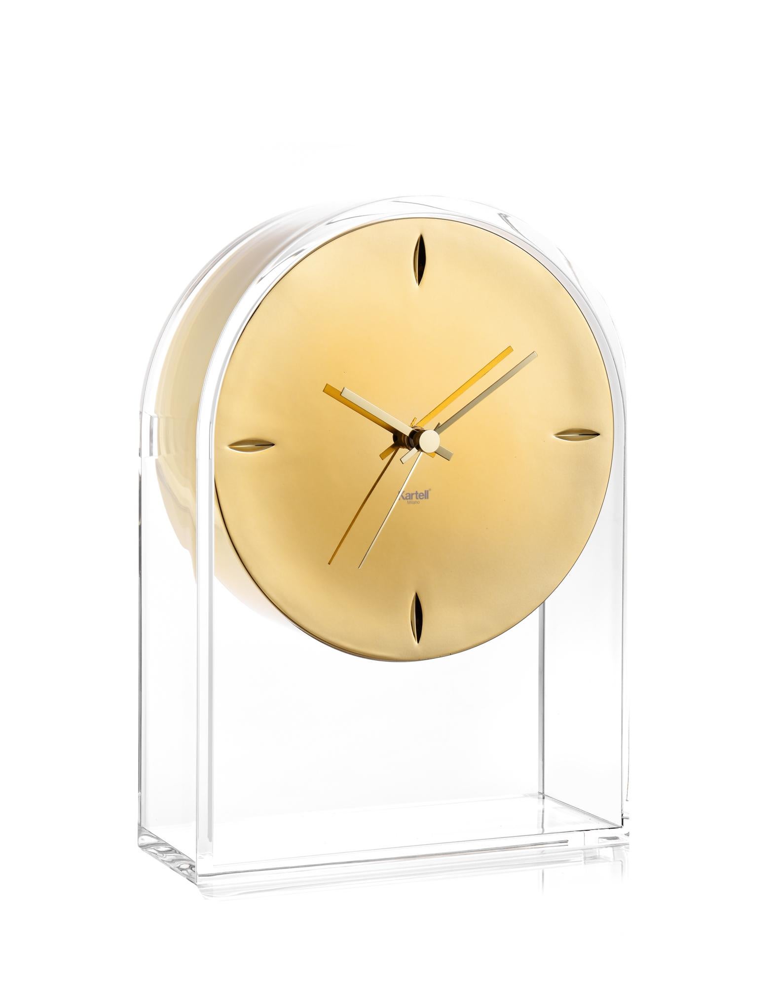 Other Kartell Air Du Temps  Table Clock in Crystal Red by Eugeni Quitllet For Sale