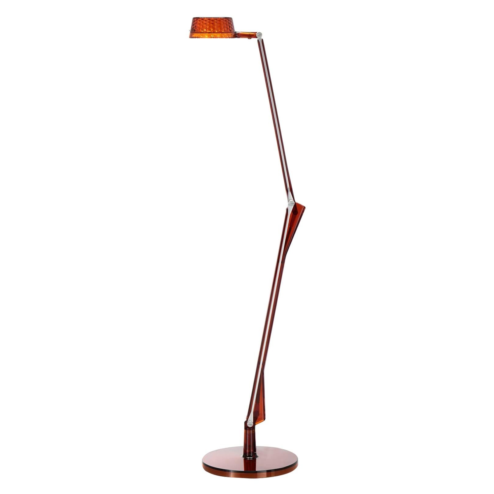 Kartell Aledin Dec Desk Lamp in Amber by Alberto e Francesco Meda