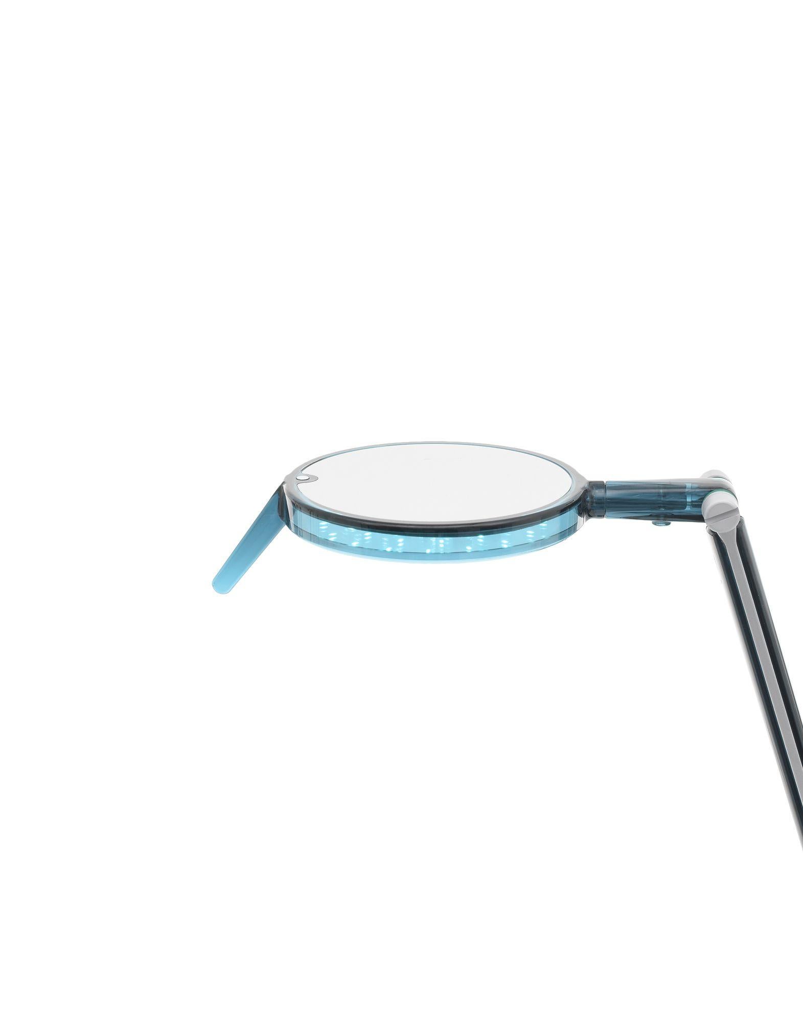 Kartell Aledin Dec-Schreibtischlampe in Blau von Alberto e Francesco Meda (21. Jahrhundert und zeitgenössisch) im Angebot