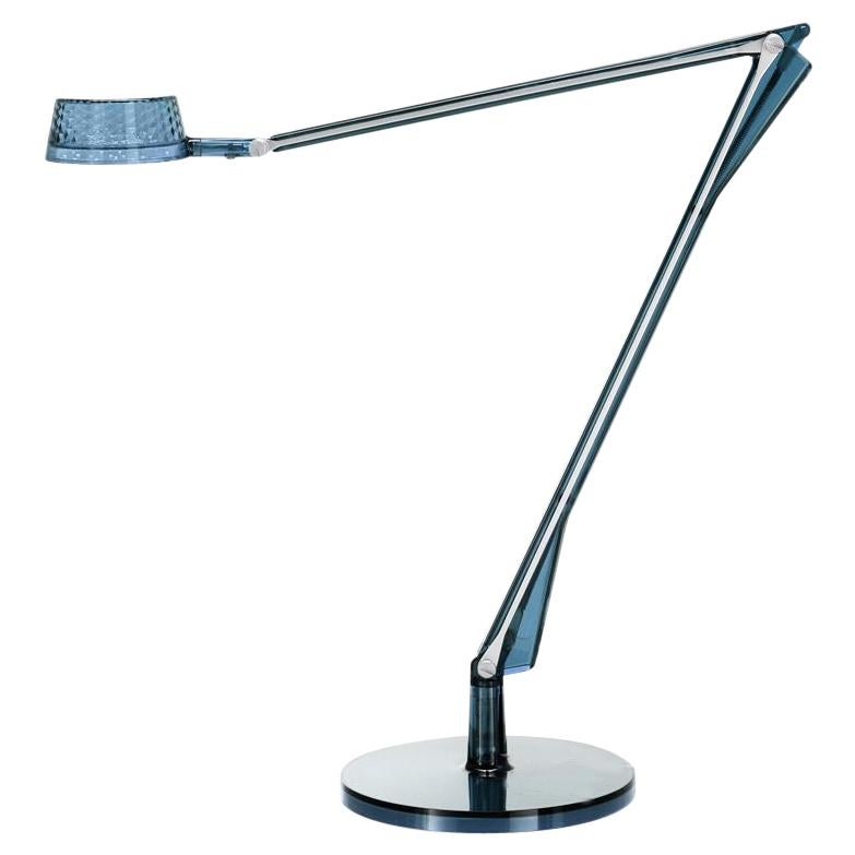 Lampe de bureau Kartell Aledin Dec en bleu par Alberto et Francesco Meda