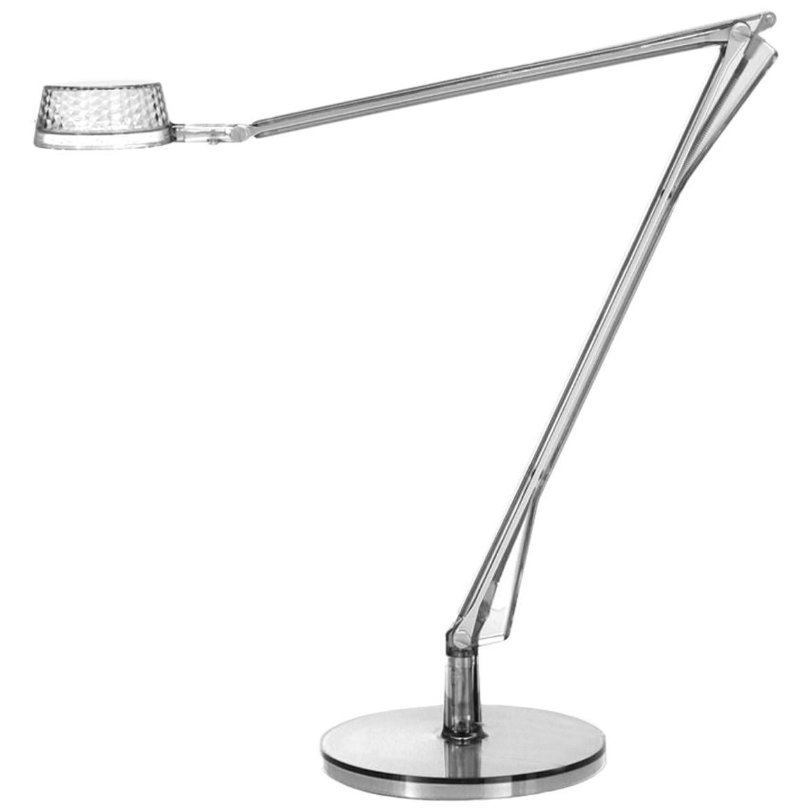 Kartell Aledin Dec Desk Lamp in Crystal by Alberto e Francesco Meda For Sale