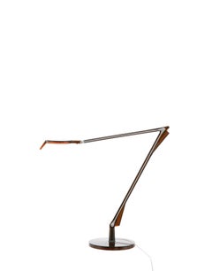 Kartell Aledin Tec Desk Lamp in Amber by Alberto E Francesco Meda