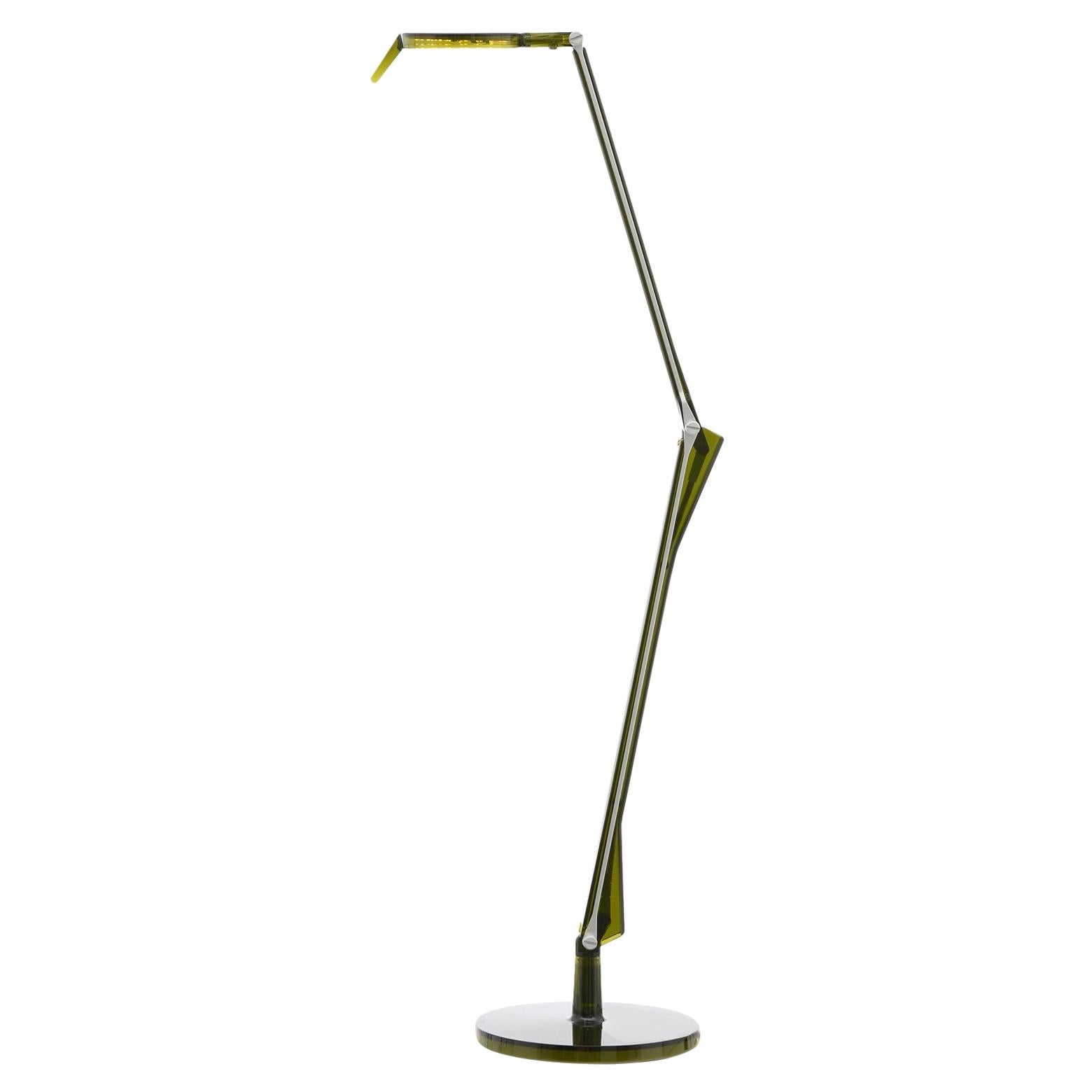 Kartell Aledin Tec Desk Lamp in Green by Alberto E Francesco Meda For Sale